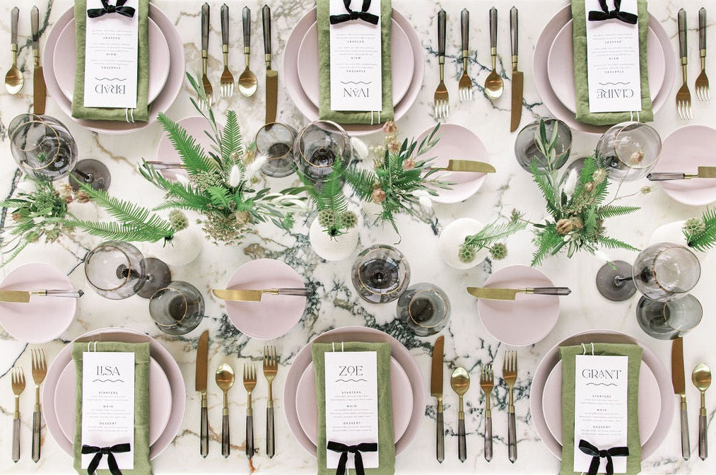 Prism Flatware – Charcoal + Gold (6-Piece Set)