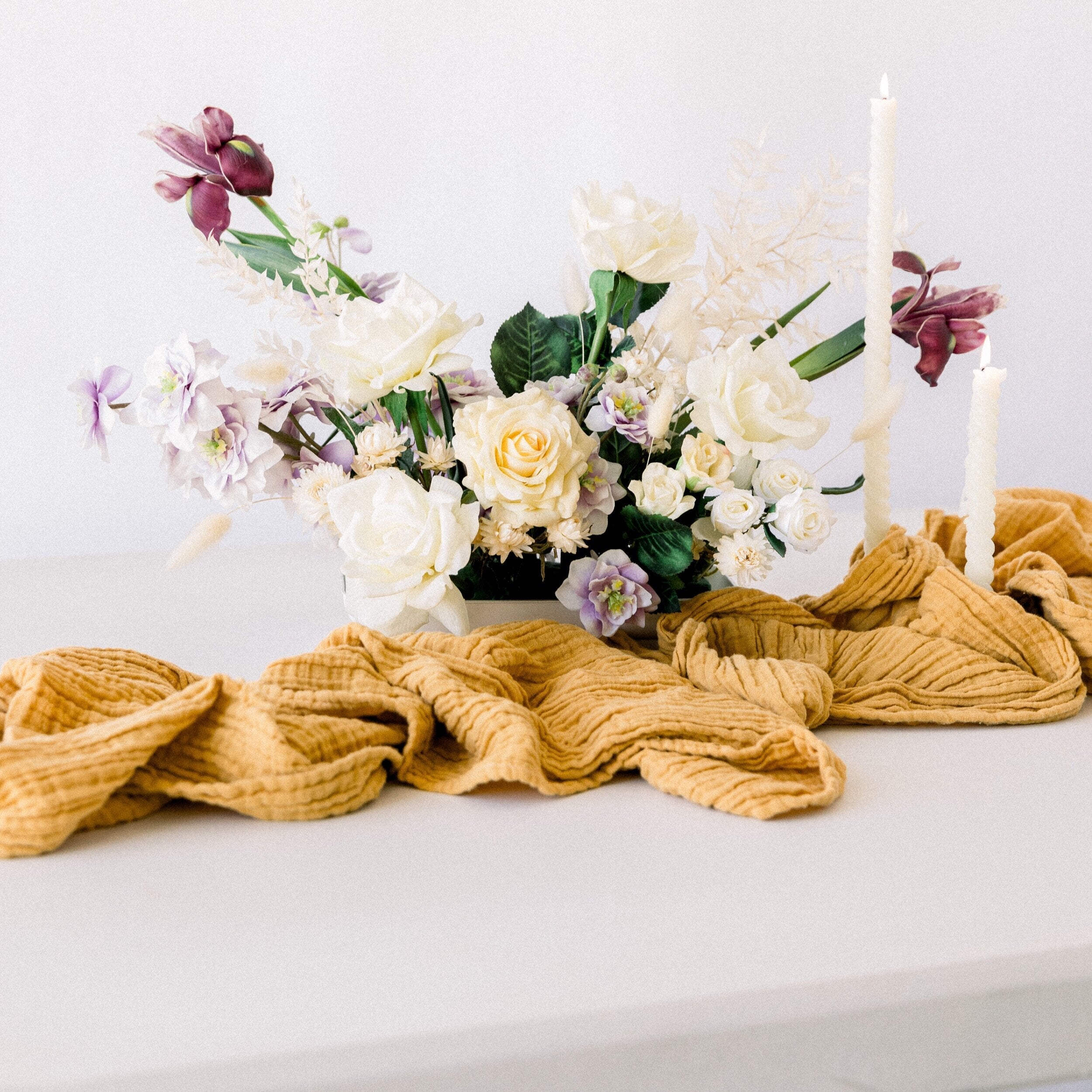 Organic Cotton Table Runner – Oro