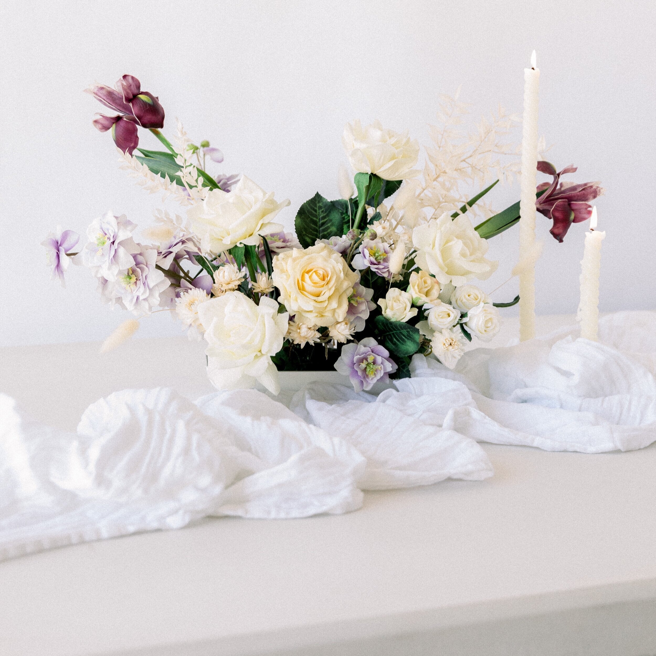 Organic Cotton Table Runner – White