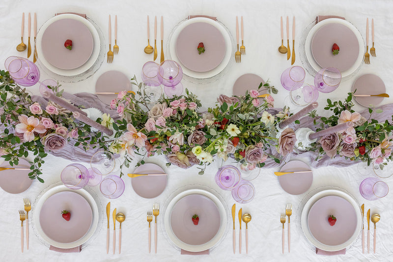 CASA FINA DINNERWARE // SET OF 4 IN MISTY LILAC