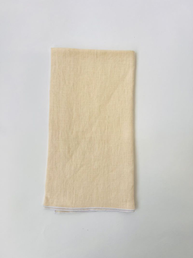 STONE WASHED LINEN NAPKINS // CATHEDRAL + WHITE TRIM