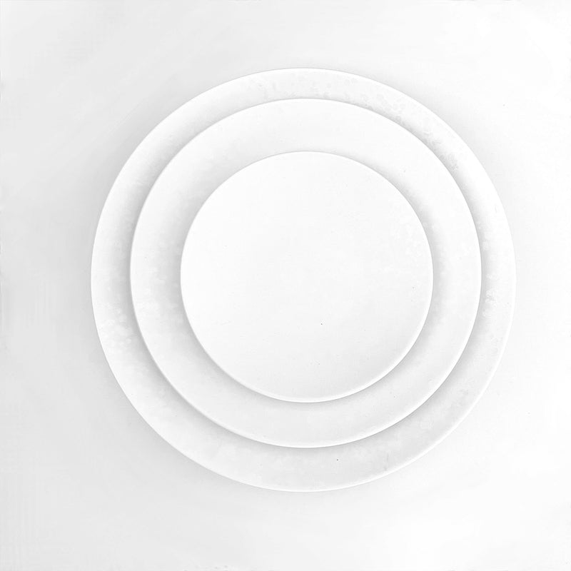 REACTIVE DINNERWARE //  SET OF 4 IN WHITE