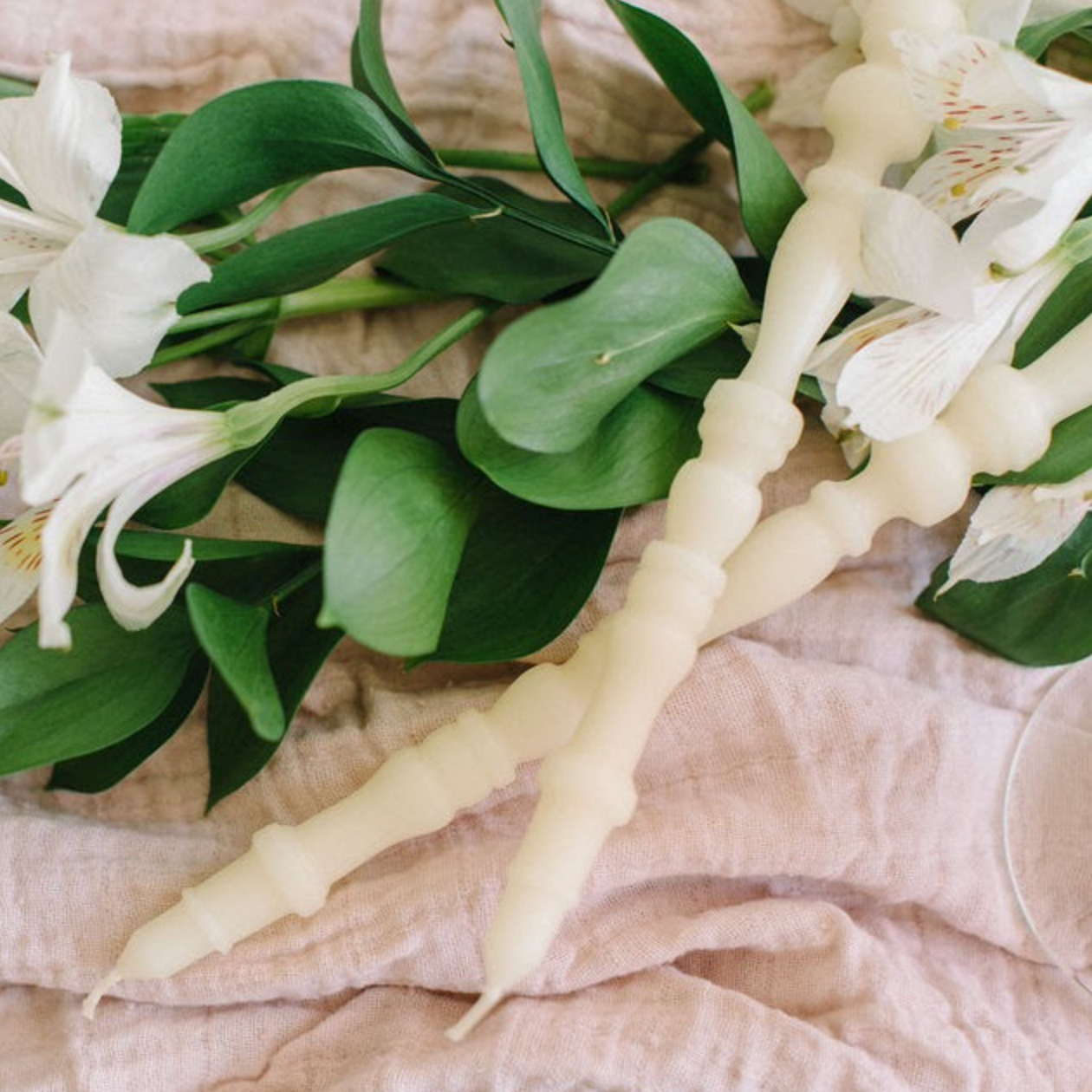 Spindle Leg Tapers – Rosewater