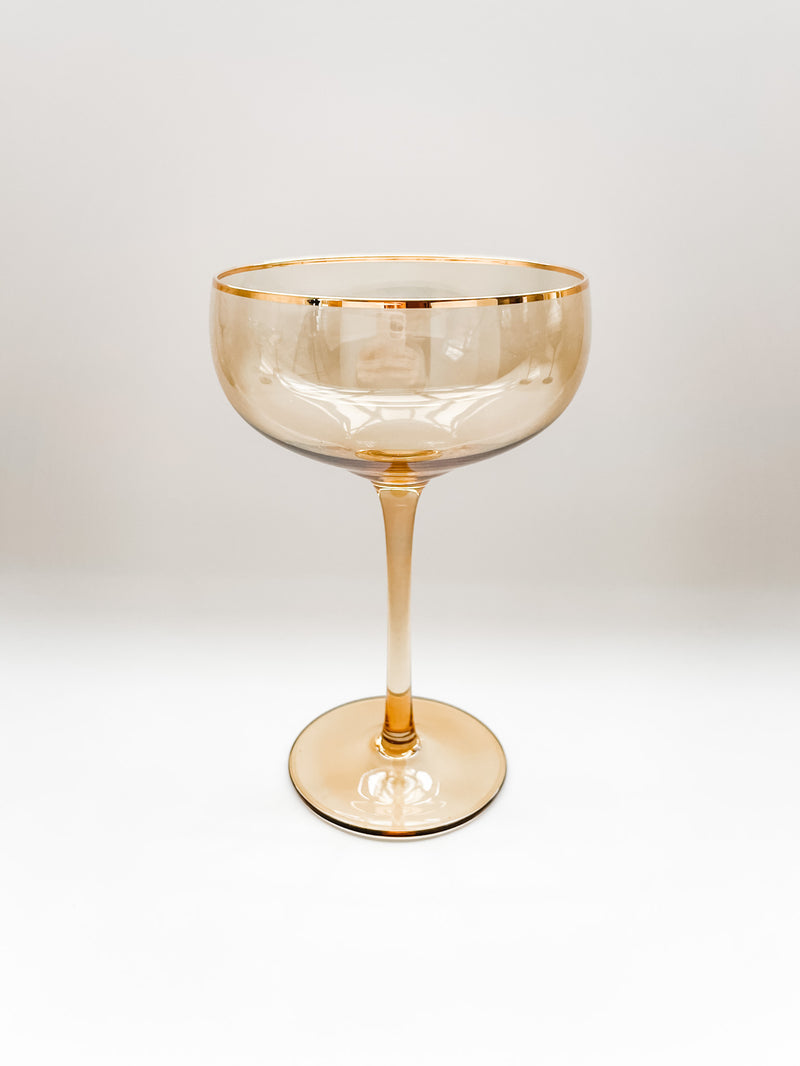 SIREN STEMWARE // CHAMPAGNE COUPE IN ORO
