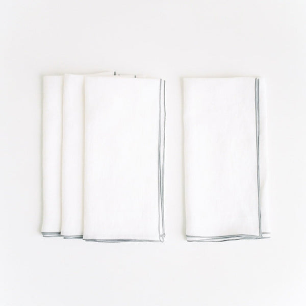 Linen Napkins-washed Linen Napkins in White Color 16.5x16.542x42cm