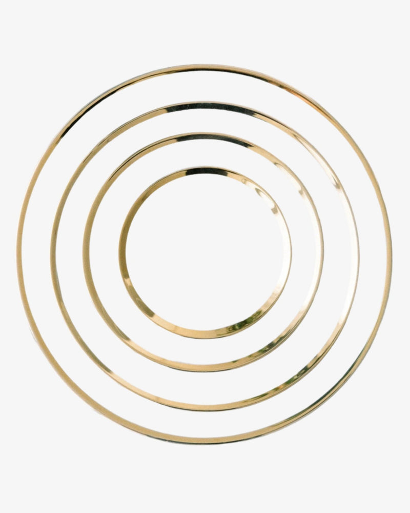 SIREN DINNERWARE // CLEAR + GOLD