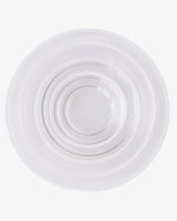 SIREN DINNERWARE // CLEAR + WHITE