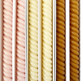 HELIX TAPERS set of 6 // ROSEWATER, CATHEDRAL, ORO